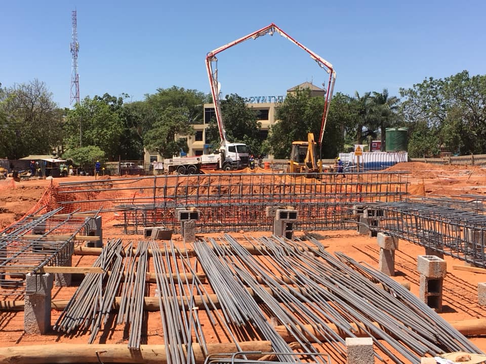 Building construction in Uganda